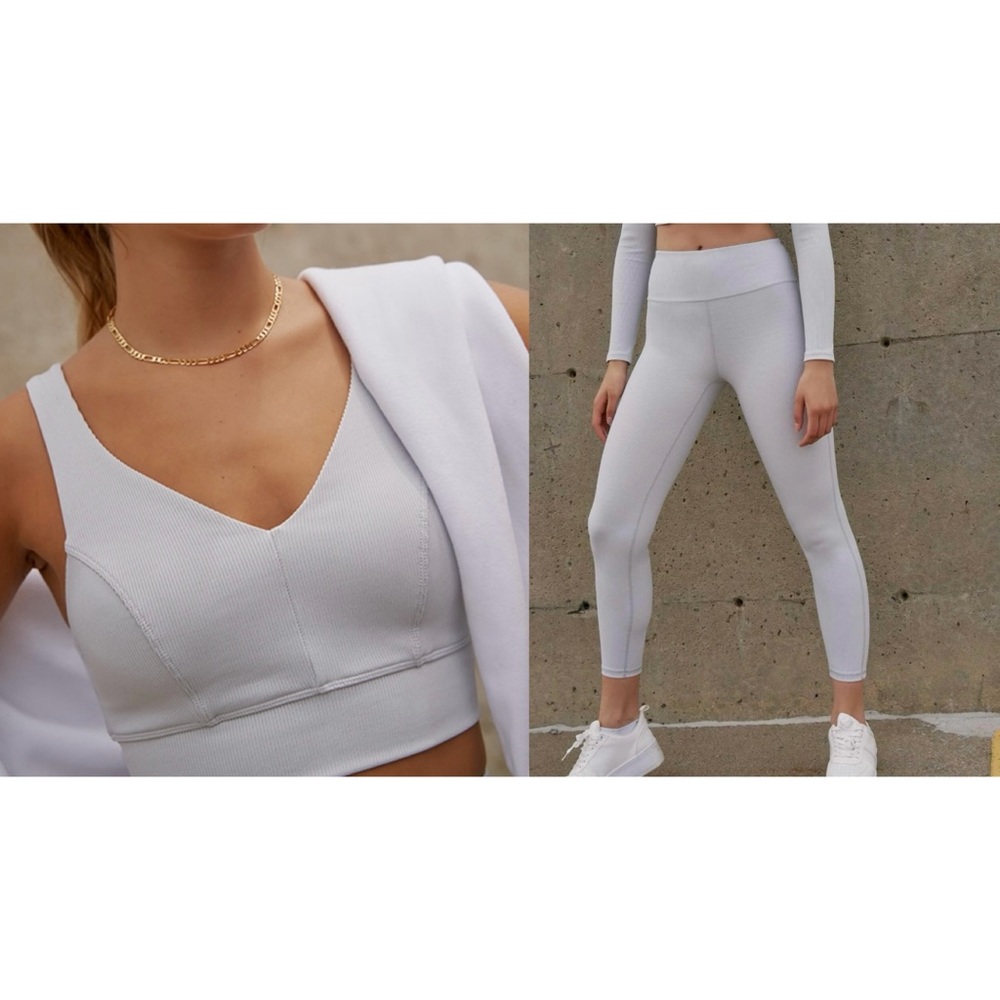 Athletic Ribbed Workout Set